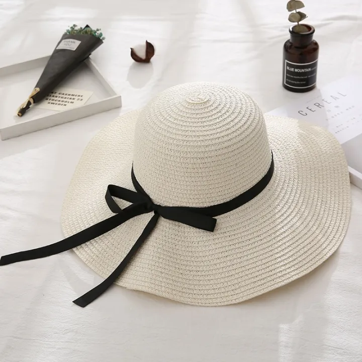 New%20Sun%20Hat%20Ladies%20Summer%20Beach%20Big%20Brimmed%20Straw%20Hat%20Seaside%20Vacation%20Sunshade%20Sunscreen%20Foldable%20Dome%20Straw%20Hat%20Ladies%20Hat%20-%20Image%206