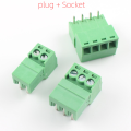 3.5mm 3.81mm Pitch Screw Terminal Block Connector Right Anglcheerfule PlUG-IN Plug Socket 2P 3P 4P 5P 6P 7P 8P 9P 10P 12P 14P 15P. 