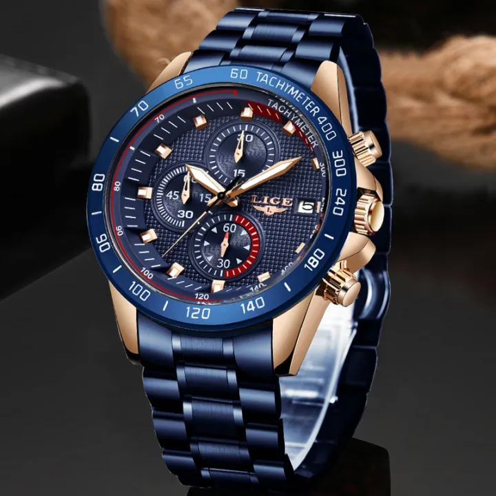 New%20Arrival%20LIGE%20Blue%20Fashion%20Stainless%20Steel%20Waterproof%20Quartz%20Watch%20-%20Image%203