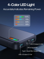 Joyroom JR-QP194 Dazzling Series 22.5W High Speed Charging 10000mAh Power Bank - Black.