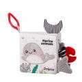 【3C VictoryEagle】Baby Early Education Toy, Cartoon 3D Tails Soft Crinkle Cloth Book for Girls, Boys.