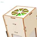 Wooden Science Experiment Set DIY Air Purifier Hand Eye Coordination Handcraft Teaching Tool Early.