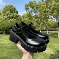 Women's Autumn Japanese Style Lolita Shoes Vintage Soft High Heel Platform Leather College Student Mary Jane Ladies White Black House Foocus. 