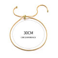 【Free shipping】 Delicate Compact Adjustable Snake Bone Anklets Simple Retro Fashion Versatile Girls Beach Party Foot Jewelry. 