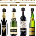 Wine Bottle Stopper Reusable Vacuum Seal Red Wine Champagne Cork Leak-proof Fullhouse.