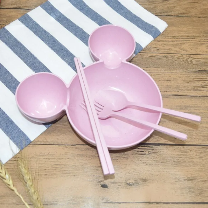 4Pcs/set%20Cartoon%20Kids%20Tableware%20Wheat%20Straw%20Dinner%20Plate%20Divided%20Meal%20Bowl%20Spoon%20Fork%20Chopsticks%20Lovely%20Feeding%20Plate%20Bowl%20Small%20Chips%20Snacks%20Dishware%20-%20Image%2010