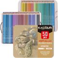 KALOUR Metallic Colored Pencils Set of 50 Colors. 