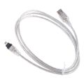 5ft New Usb To Firewire Ieee 1394 4 Pin Ilink Adapter Cable. 
