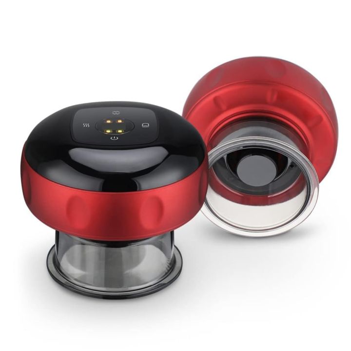 Smart Dynamic Electric Cupping Device - 5 Massage Modes with Heating Therapy, Full Body Vacuum Suction Detox Massage Machine Tools