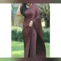 japan Coffee Color Soft Silk Saree For women[ Saree with Blouse Piece]. 
