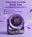 Rechargeable Turbo Fan High Speed Air Circulator Portable Cooling Fan for Home Office Travel. 