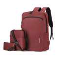 Men's Backpack, Multi-Purpose Portable Student Laptop Bag, Business USB, Simple Fashion Casual Backpack Three-Piece Set.