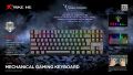 XTRIKE ME GK-986 MECHANICAL GAMING KEYBOARD.