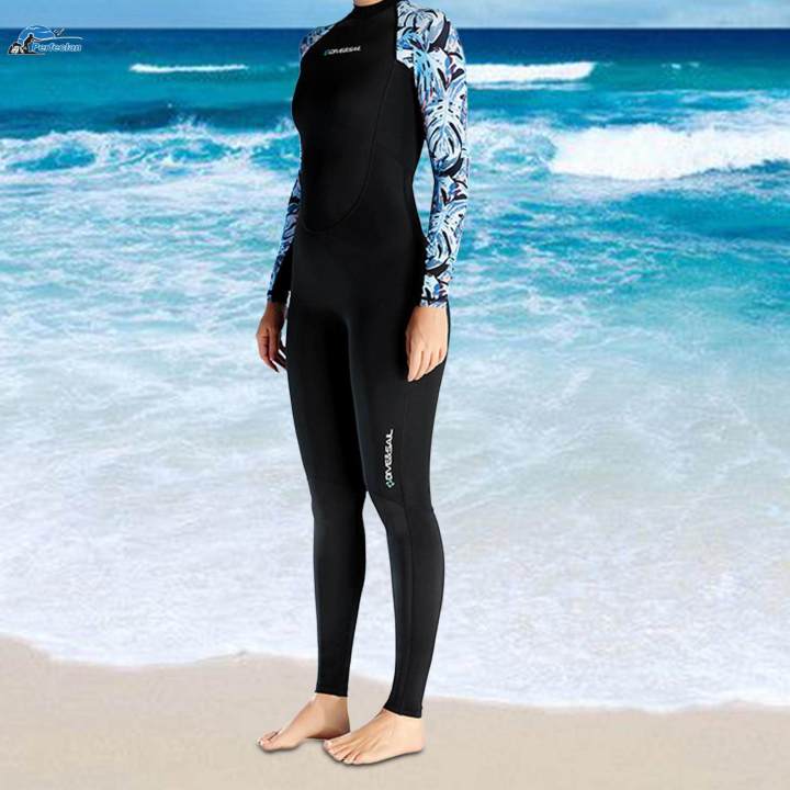 Women%20Wetsuit%20Scuba%20Diving%20Suit%20Cold%20Feel,%20Back%20Zip%20Dive%20Skins%20Wet%20Suit%20Swimsuit%20XXL%20Black%20-%20Image%207