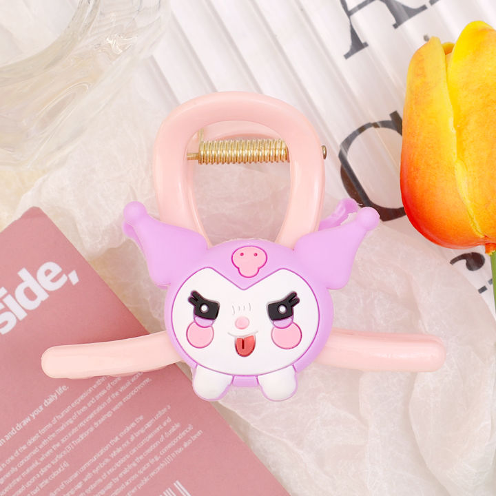Sanrio%20Cute%20Children's%20Hairpin%20Kuromi%20Melody%20Cinnamoroll%20Cartoon%20Pink%20Hair%20Clip%20All-match%20Accessories%20For%20Kids%20-%20Image%202