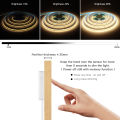 5V USB COB LED Strip Light Touch Dimmer and Hand Sweep Induction Switch Lamp Tape 320LEDs/m DIY Bedroom Kitchen Lighting Decor.