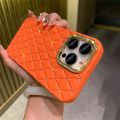 Luxury Glitter Rhinestones Camera Protection Diamond Lattice Case For iPhone 15 14 13 12 Pro Max Square Soft Silicone Back Cover.