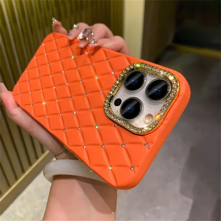 Luxury%20Glitter%20Rhinestones%20Camera%20Protection%20Diamond%20Lattice%20Case%20For%20iPhone%2015%2014%2013%2012%20Pro%20Max%20Square%20Soft%20Silicone%20Back%20Cover%20-%20Image%204