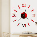 Roman Clock Mirror Sticker Wall Clock 3d Stereo Stickers 36cm above DIY Non-Toxic and Environmentally Friendly 80 Gram 。. 