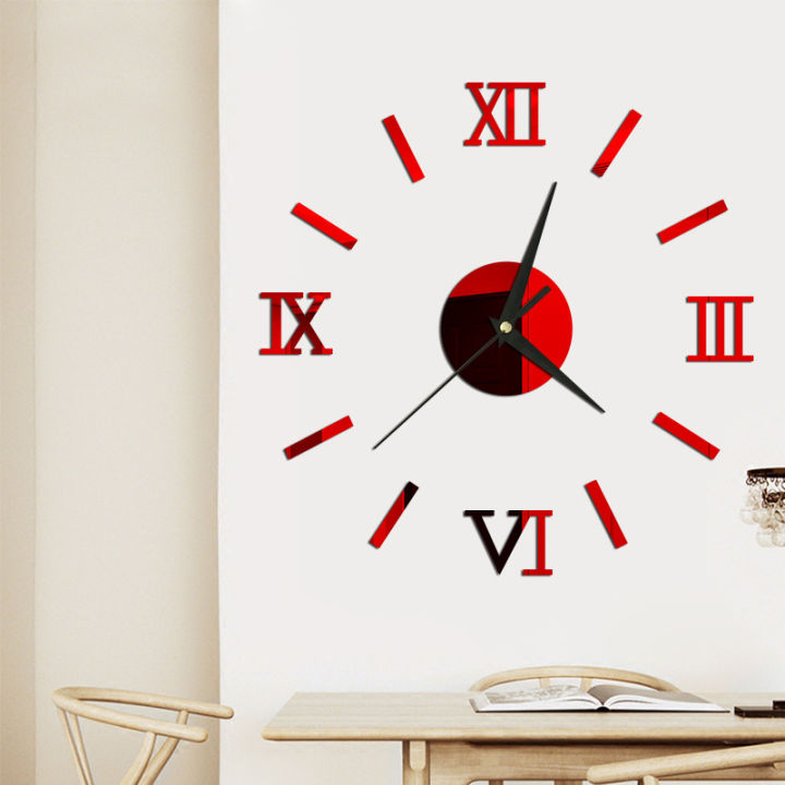 Roman%20Clock%20Mirror%20Sticker%20Wall%20Clock%203d%20Stereo%20Stickers%2036cm%20above%20DIY%20Non-Toxic%20and%20Environmentally%20Friendly%2080%20Gram%20%E3%80%82%20-%20Image%204