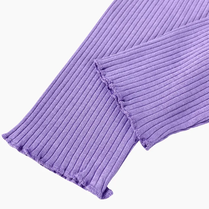 Girls%20Ribbed%20Purple%20Cotton%20Full%20Length%20Leggings%20From%20Levin%20-%20Image%205