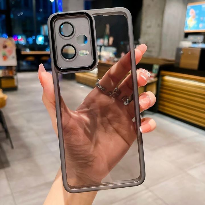 Xiaomi Redmi Note 12 Pro+ Plus Silicone TPU Phone Case with Camera Protection, Candy Color, Flexible Back Cover