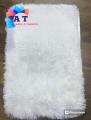 4 Pcs Paposh Feather Touch sheepskin Floor Mat rugs for Bedroom Standard Multicolour Door Mat Paposh. 