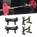 2 Pieces Deadlift Racks Deadlift Exercise for Home Gym Barbell Rack. 