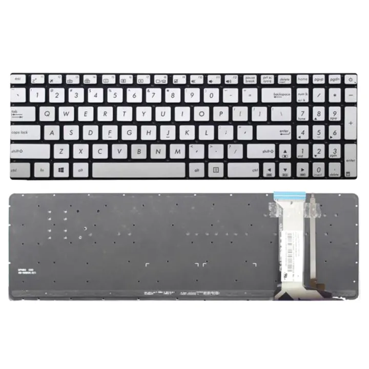 Asus%20Laptop%20Keyboard%20For%20Asus%20N551%20N551J%20N551JB%20N551JK%20N551JM%20N551%20Silver%20with%20Backlit%20Keyboard%20-%20Image%204