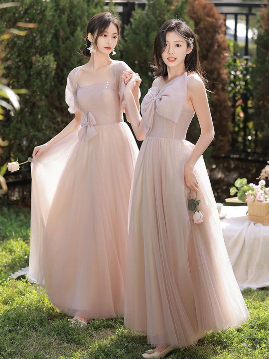 Bridesmaid%20Dress2023New%20Niche%20High%20Sense%20Summer%20Wedding%20Fairy%20Female%20Friends%20Sisters%20Group%20Dress%20Women's%20Long%20Slimming%20Dress%20-%20Image%203