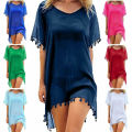 2020 Hot Fashion Women Bikini Cover-Ups Dress Swim Summer Beach Bathing Swimsuit Baggy Tunic Tops T-Shirt Women Cotton Blouse. 