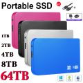 1TB External Solid State Drive 2TB High-speed Portable SSD Type-C USB 3.0 Mass Storage Mobile Hard Drive for Notebook Laptop. 