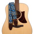 Acoustic guitar strap 41 inch electric guitar folk style cotton woven heat transfer classic crossbody shoulder strap. 