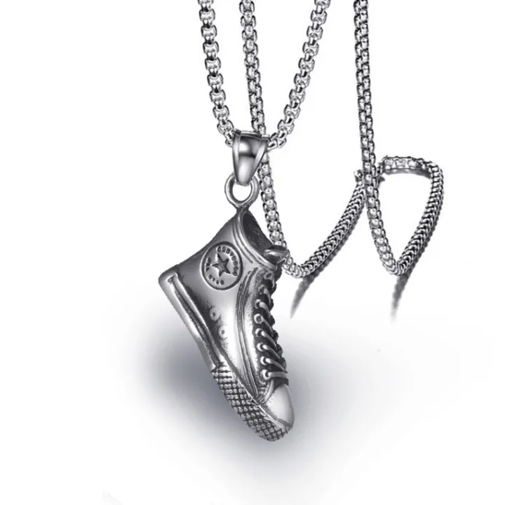 Personalized%20fashion%20sports%20aj%20shoe%20pendant%20retro%20punk%20men's%20titanium%20steel%20chain%20necklace%20shoe%20necklace%20sports%20jewelry%20-%20Image%203