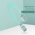 GC Kids Safety Harness Infant Baby Anti-lost Wrist Band Key Lock 360 Degree Rotation Anti-lost Rope.