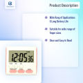 Kitchen Clock English 24-hour Electronic Timer Digital Reminder Alarm Clocks Cooking Countdown Timer LCD Multifunction Home. 