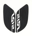 Motorcycle Fuel Tank Pad Anti Slip Protector Stickers Knee Grip Side Decals For Yamaha R15 - White in Black. 
