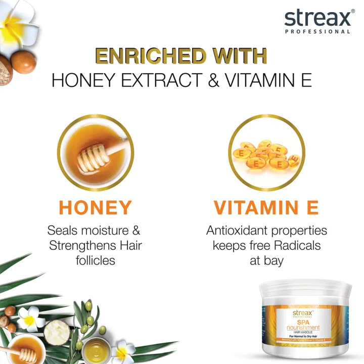 Streax%20Professional%20Spa%20Nourishment%20Hair%20Masque%20500Gm%20For%20Normal%20To%20Dry%20Hair%20With%20Honey%20&%20Vitamin%20E%20-%20Image%203