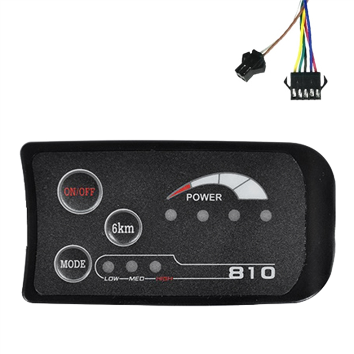 5pin S810 E-bike Meter Led Display 36v Uart For Electric Bike Electric