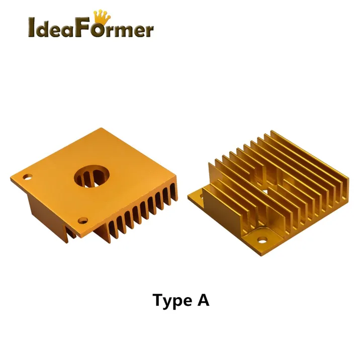 1PC MK7 MK8 Heat Sink 3D Printer Parts Cooler Aluminum Radiator Black ...