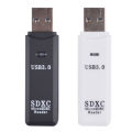 1pc 2 in 1 USB 3.0 USB Card Reader Micro SD TF Memory Card Adapter PC Laptop Extension Converter Mobile Phone Card Reader Rider.