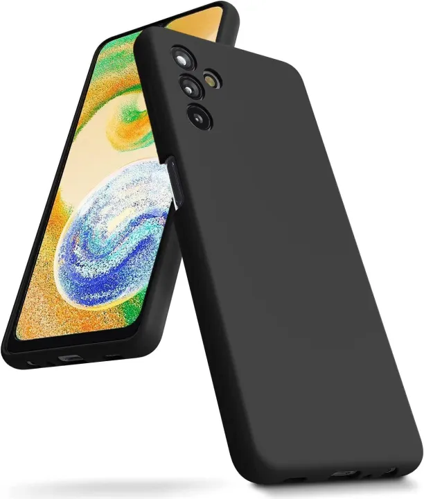 For%20Case%20For%20Samsung%20Galaxy%20A13%205G%20/%20A04s%20Casing%20Anti-fall%20Soft%20Non-slip%20Silicone%20Grain%20Back%20Cover%20-%20Image%203