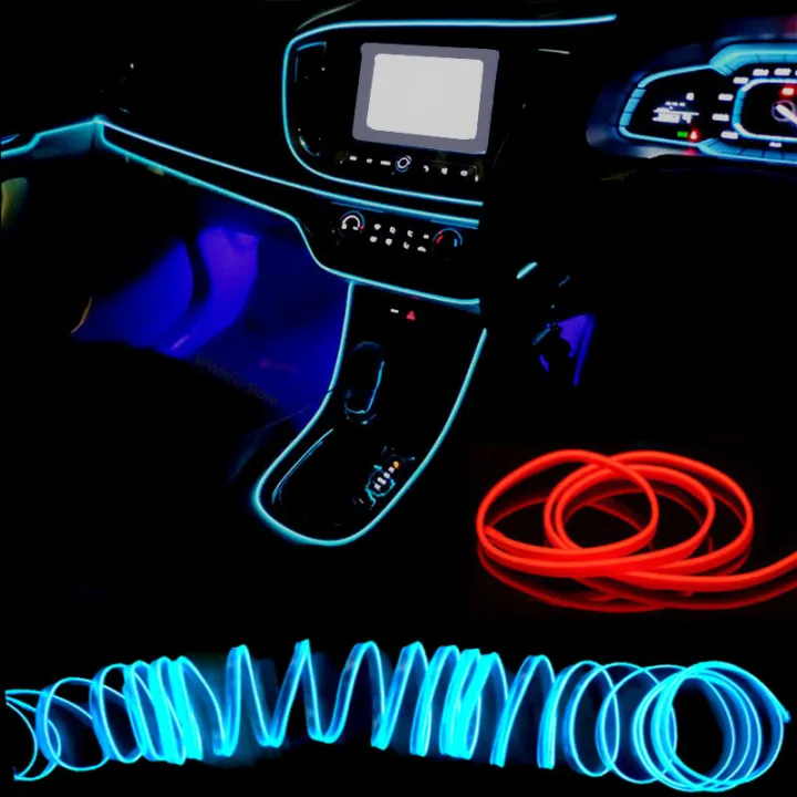 【Support-Cod】 5m Car Interior Atmosphere Lighting LED Strip 5V DIY ...