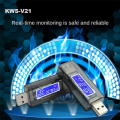 DC Mobile Power Charging Current Voltage Digital Monitor USB Tester Dual Meter Display Tester.