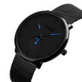 SKMEI 9185 CLASSIC MESH STEEL QUARTZ WATCH.