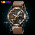 SKMEI Alloy CITIZEN movemnet Japan Fashion Business Quartz Watch Leather Strap Men's Wristwatch 30M Waterproof Original Casual watch, 2289. 