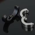 Metal Earrings for Men - Black. 