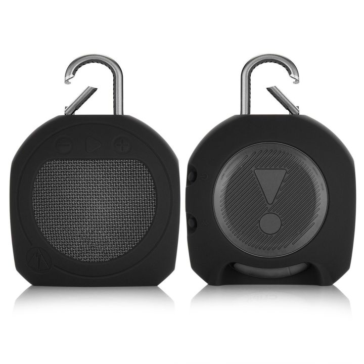 Protective%20Silicone%20Stand%20Up%20Carrying%20Case%20for%20Clip%203%20Waterproof%20Portable%20Bluetooth%20Speaker%20Black%20-%20Image%207