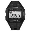 TPW Oversized Digital Watch Big Numbers Easy to Read 5ATM Water Resistant. 