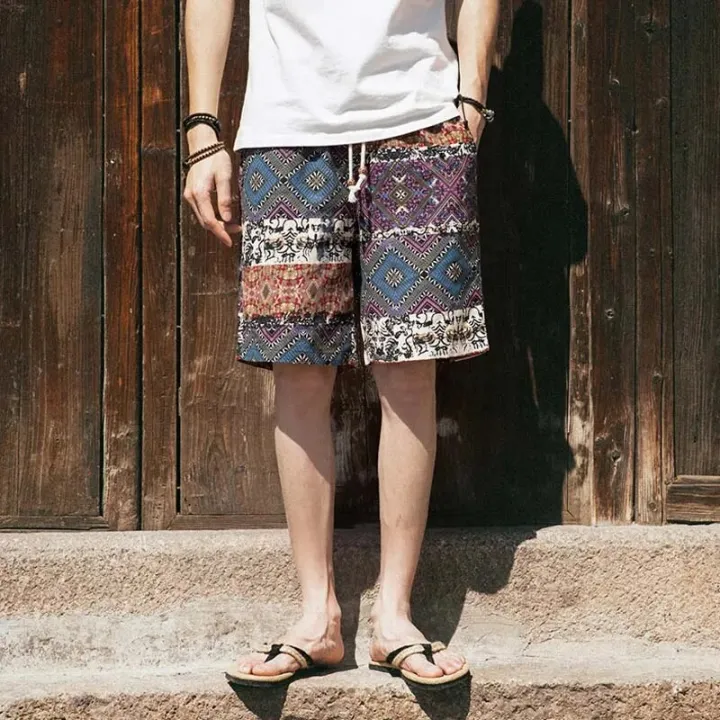 men's%20linen%20shorts%20Japanese%20Casual%20Shorts%20Men%20Drawstring%20Printed%20Streetwear%20Mens%20Shorts%20Summer%20Men%20Shorts%20Cotton%20Linen%20Clothes%20-%20Image%206